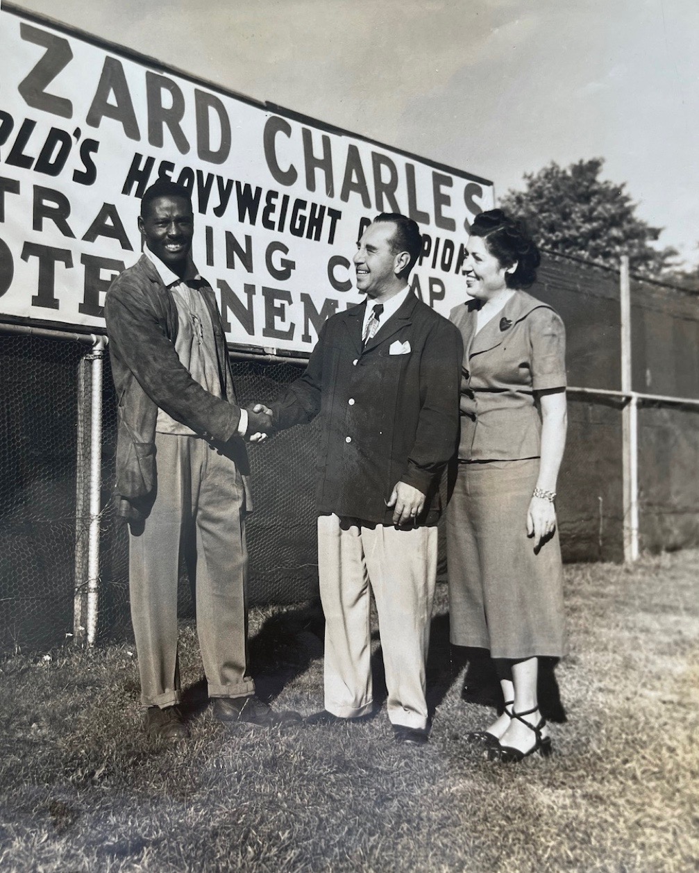 Ezzard Charles training camp sign in the Catskills