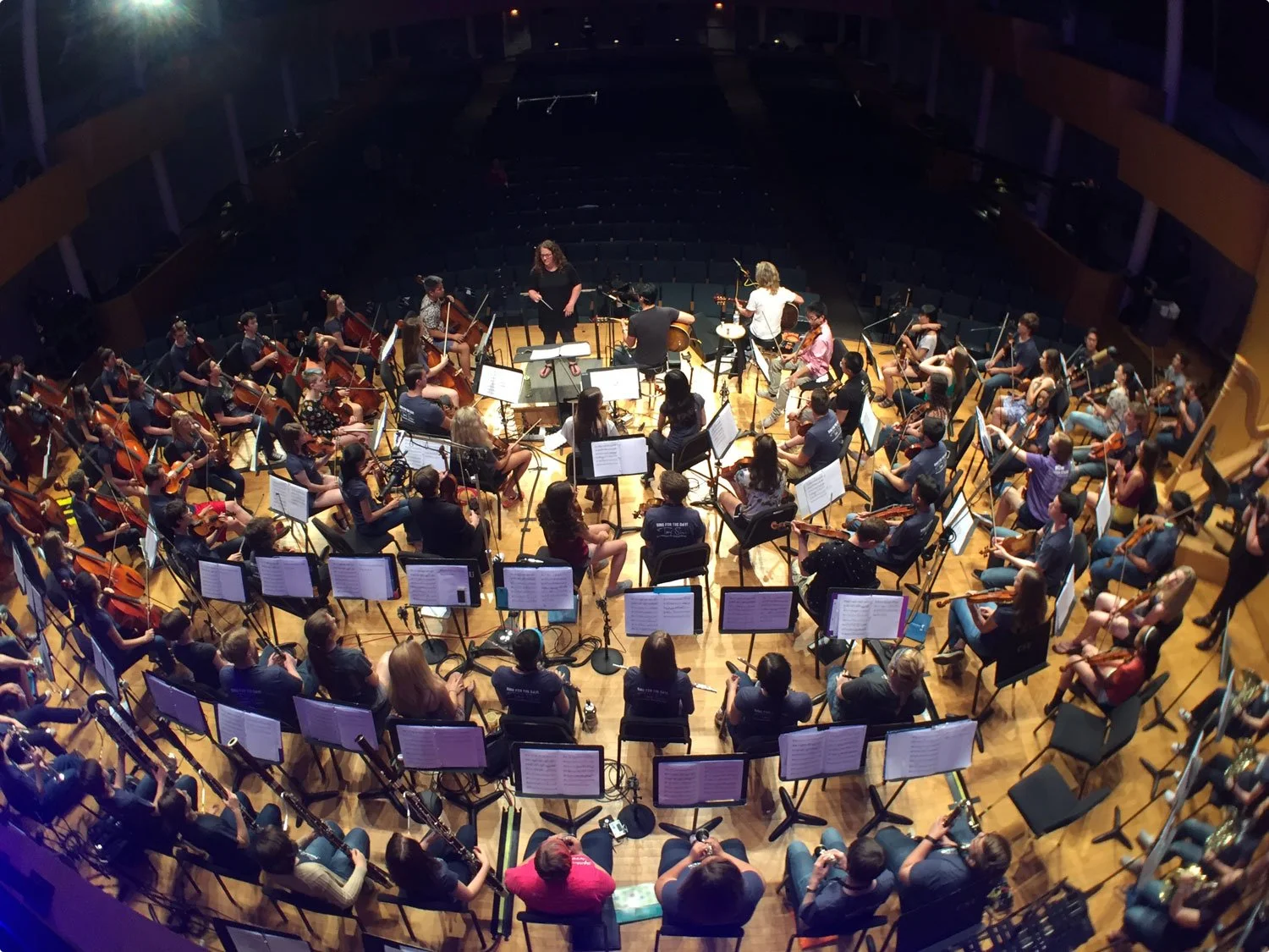 Kaboom youth orchestra performing